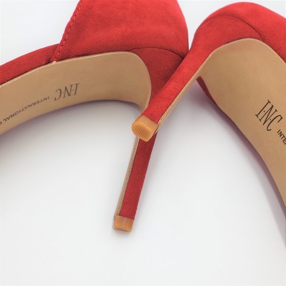 INC Kenjay D'orsay stilleto heels red size 6.5M - Picture 8 of 11